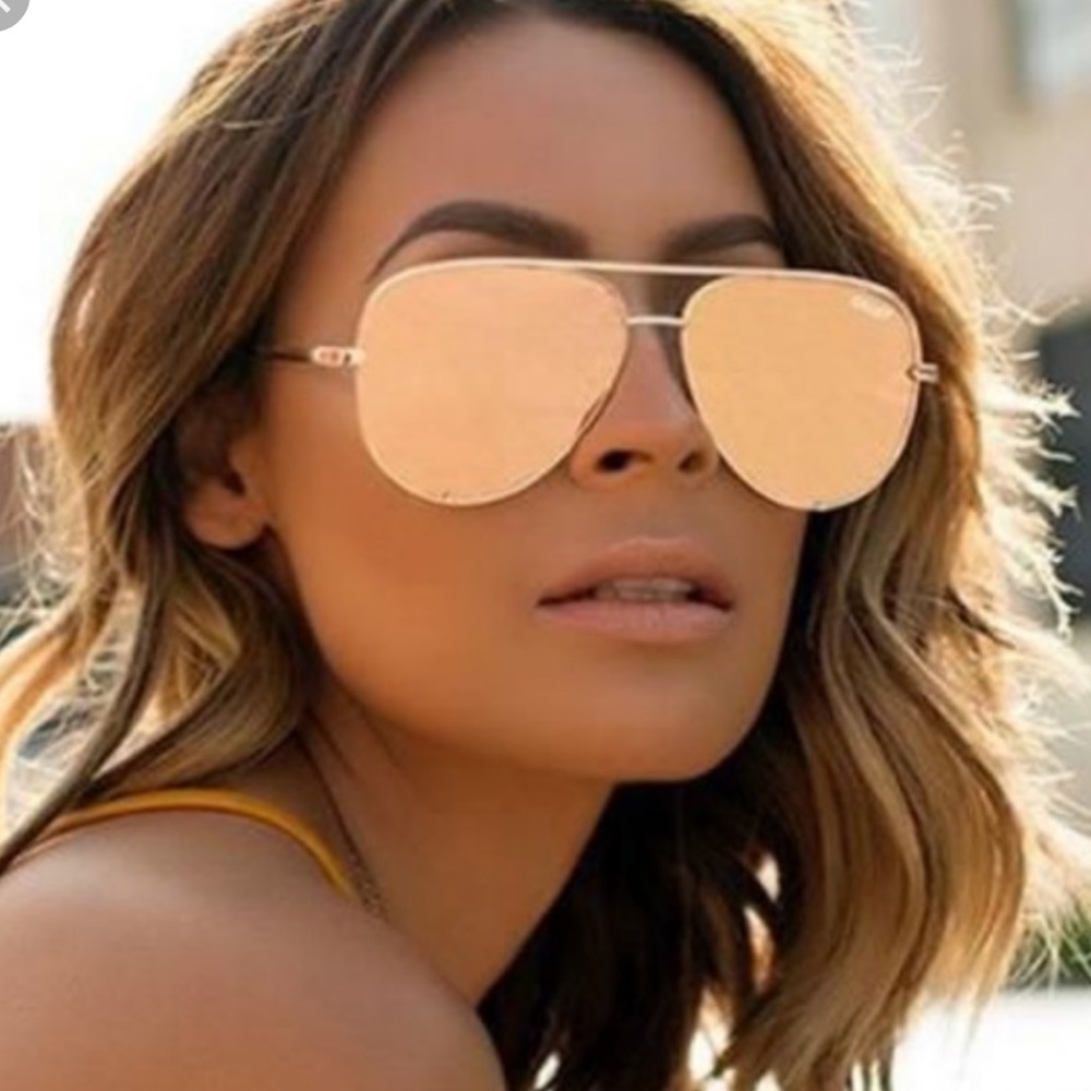 High key gold Quay sunnies